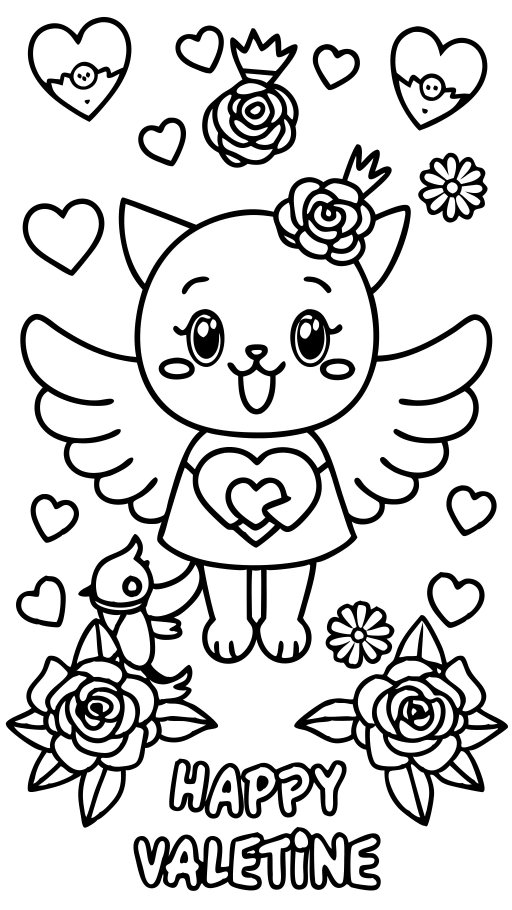 free coloring pages valentines day